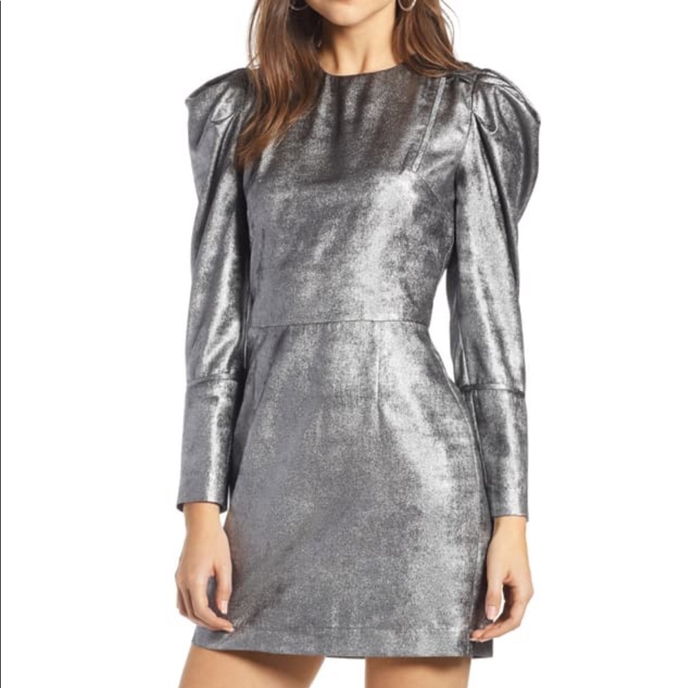 Something Navy Foil Dress